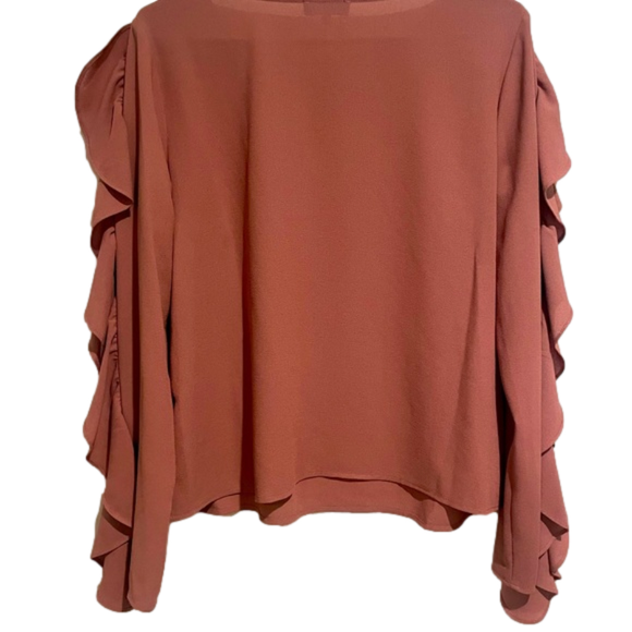 1. State long sleeve ruffle blouse - Picture 3 of 4